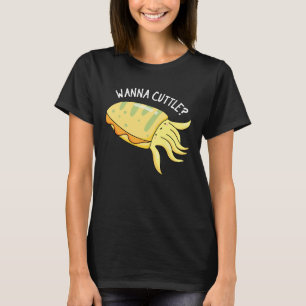 Camiseta Wanna Cuttle Funny Cuttlefish Pun Dark BG