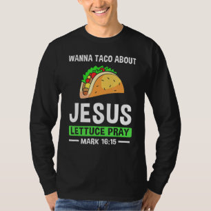 Camiseta Wanna Taco Sobre Jesus Ministro da Igreja Jovem Pa