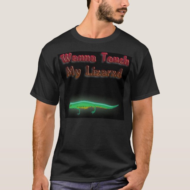 Camiseta wannatouchmylizard (Frente)