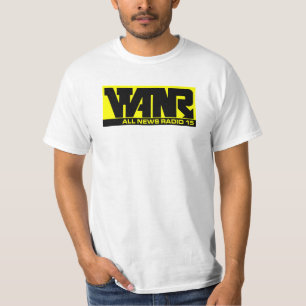 Camiseta WANR Toledo todo o logotipo do rádio 15 da notíc