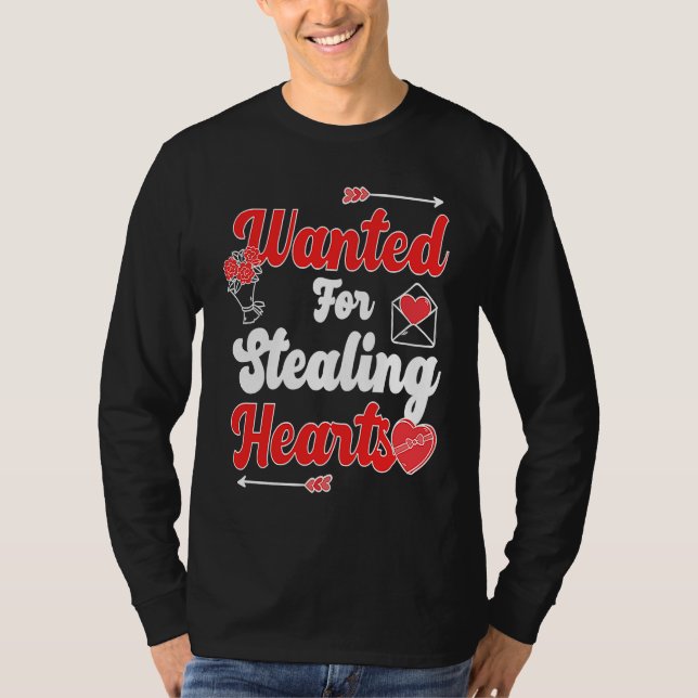 Camiseta Wanted For Stealing Hearts (Frente)