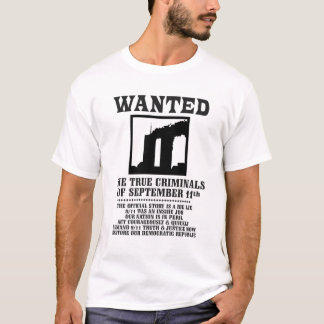 Camiseta Wanted: True criminals of September 11
