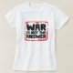 Camiseta War is Not The Answer (Frente do Design)