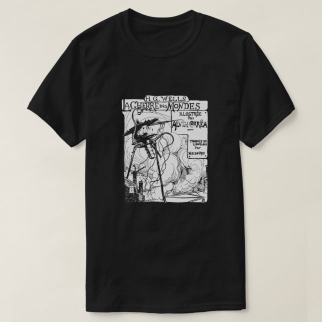 Camiseta War of the Worlds, H G Wells,  Classic (Frente do Design)