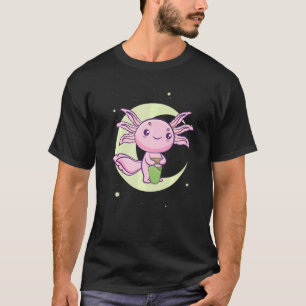 Camiseta Warabi Mochi Drink Space Axolotl Ambystoma mexican