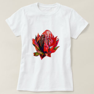 Camiseta Waratah, cor-de-água natural da Austrália