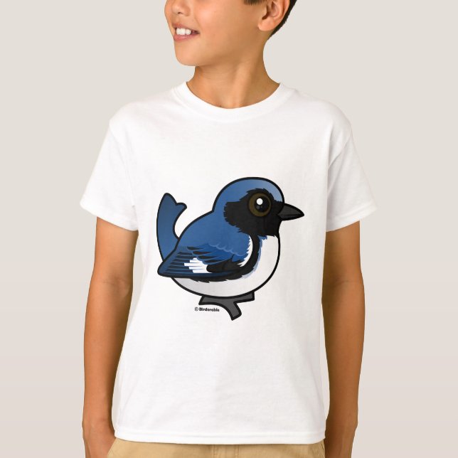 Camiseta Warbler Azul de garganta preta (Frente)