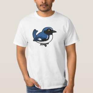 Camiseta Warbler Azul de garganta preta