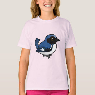 Camiseta Warbler Azul de garganta preta