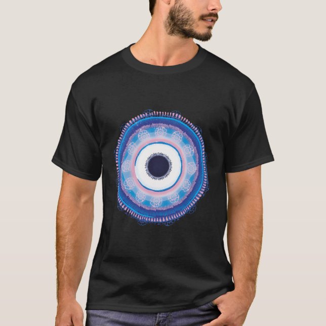 Camiseta Ward Off Mau Olho Místico Nazar Talisman Grego Tu (Frente)