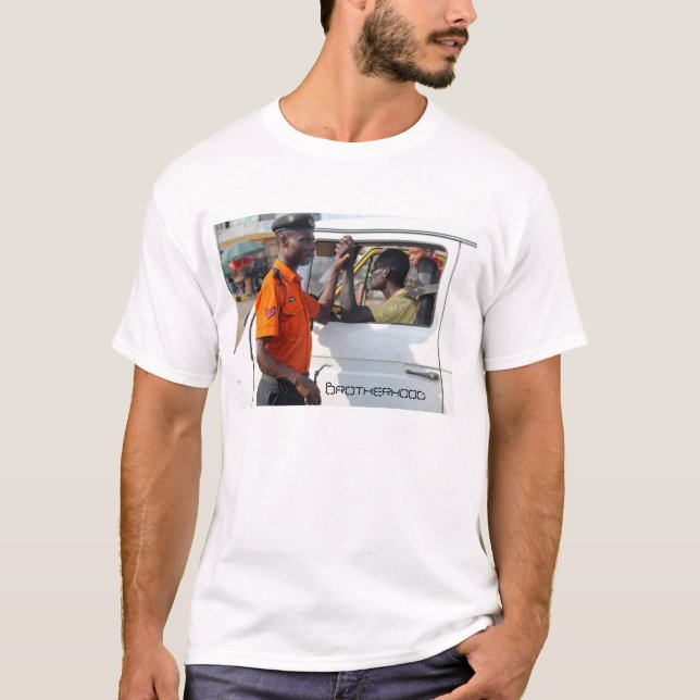 Camiseta Warden do tráfego de Lagos & motorista de Danfo (Frente)