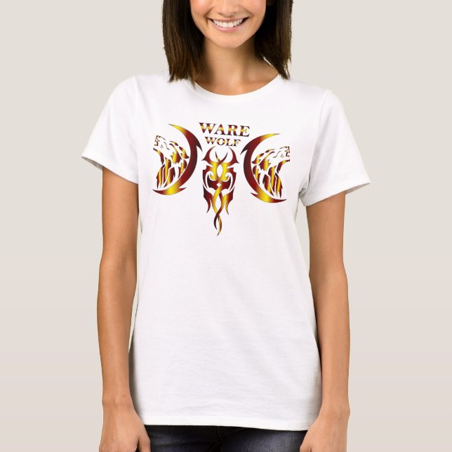 Camiseta Ware Wolf Women Shirt (Frente)