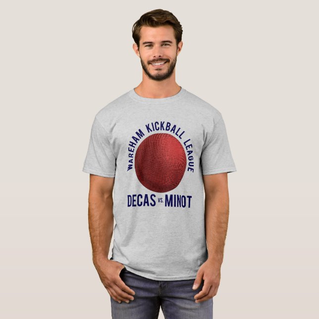 Camiseta Wareham Kickball League Tee (Frente Completa)