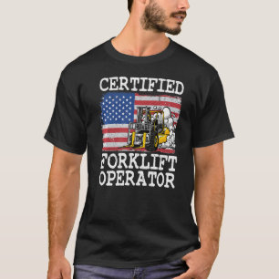 Camiseta Warehouse American Flag Forklevertified Forklif