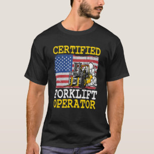 Camiseta Warehouse American Flag Forklevertified Forklif