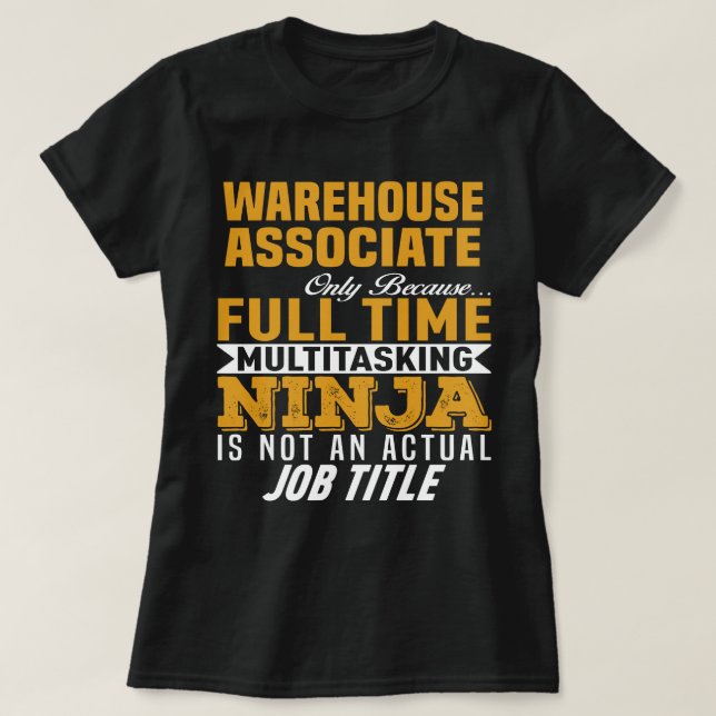Camiseta Warehouse Associate (Frente do Design)