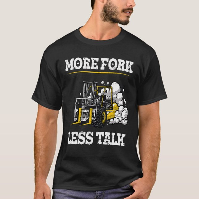 Camiseta Warehouse Clerk Forklift Operator Lift Truck Forkl (Frente)