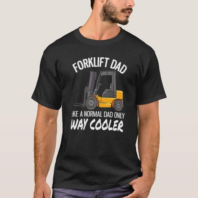Camiseta Warehouse Forklift Operator Forklift Dad (Frente)