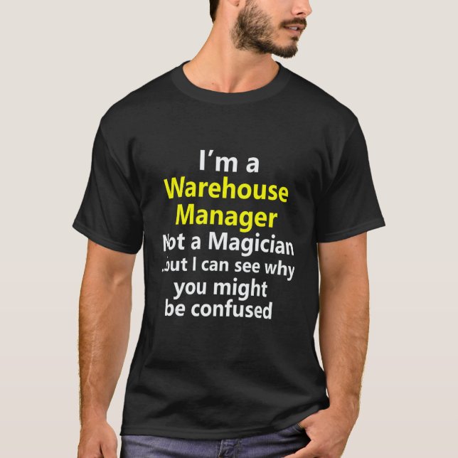 Camiseta Warehouse Site Manager Leader Team Job Career Occu (Frente)