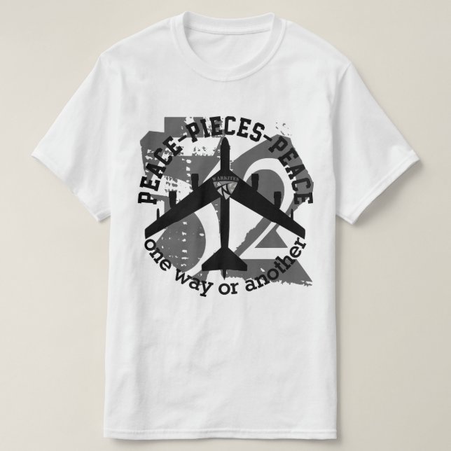 Camiseta Warkites B-52 T-shirt de paz (Frente do Design)