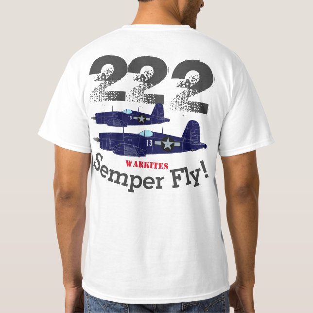Camiseta Warkites Corsair "Semper Fly" 222 T-Shirt (Verso)