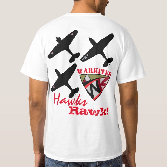 Camiseta Warkites Hawks Rawk! T-Shirt lll (Verso)