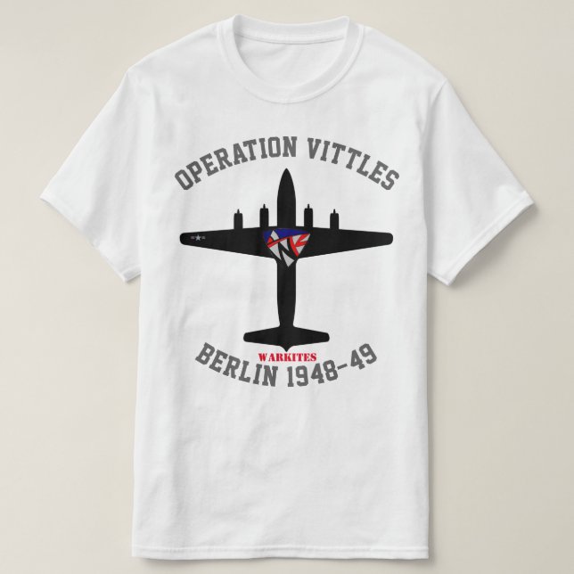 Camiseta Warkites "operação Vittles" C-54 Skymaster (Frente do Design)