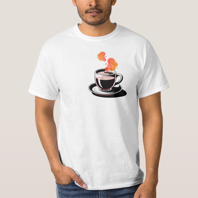 Camiseta warm cup of coffee (Frente)