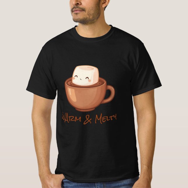 Camiseta Warm & Melty – Festive Hot Chocolate Design (Frente)