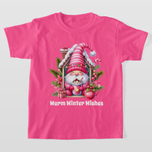 Camiseta Warm Winter deseja garotas gnomas de cacau