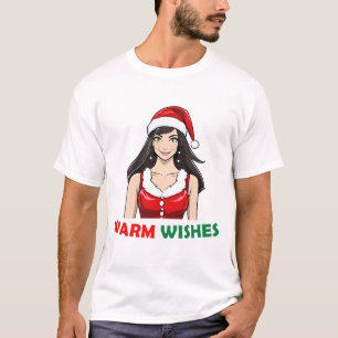 Camiseta Warm Wish Papai noel Woman