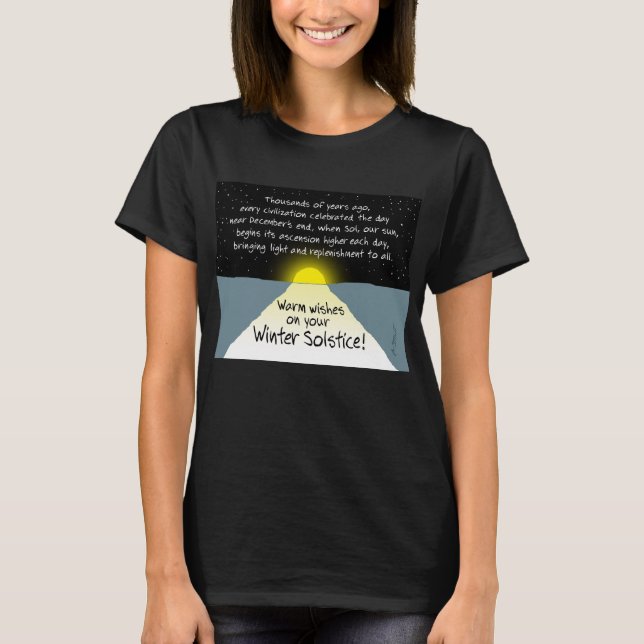 Camiseta Warm Wishes on Your Winter Solstice! - T-Shirt (Frente)