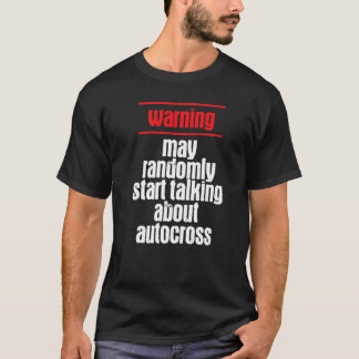 Camiseta Warning Autocross Car Racing Motorsport Apparel