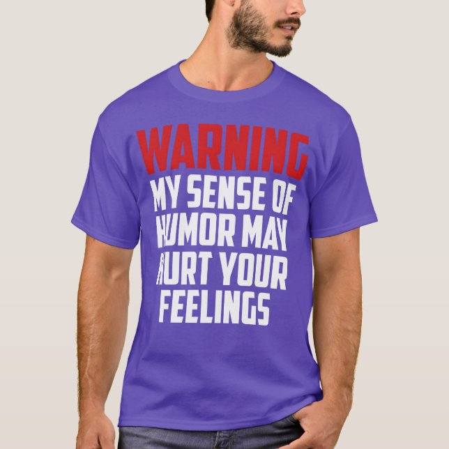 Camiseta warning funny quote friends (Frente)