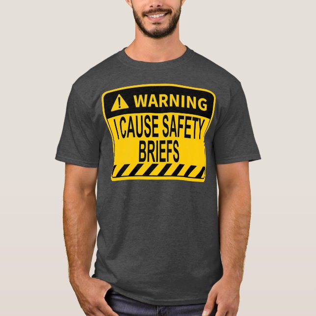 Camiseta Warning I Cause Safety Briefs Funny EMS Fire (Frente)