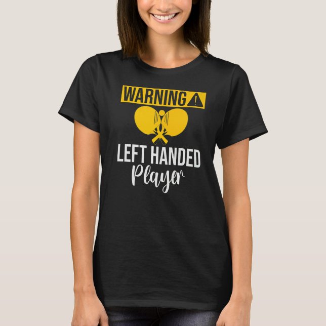 Camiseta Warning left handed Player Table Tennis   (Frente)