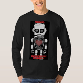 Camiseta Warning: May Talk About AI Men's Black Long Sleeve