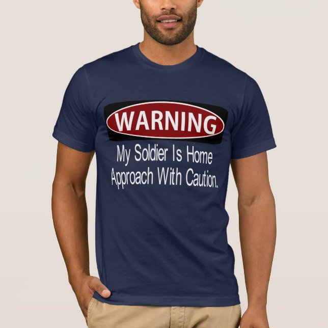 Camiseta WARNINGsoldierwhite (Frente)