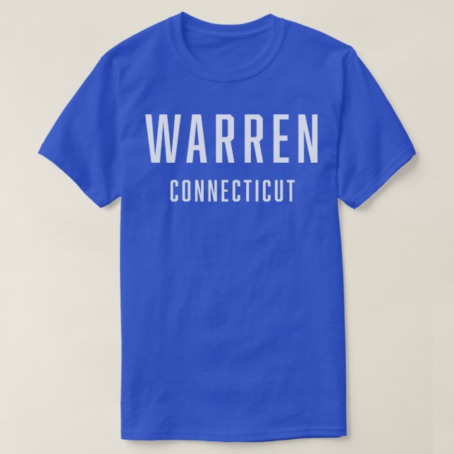 Camiseta Warren Connecticut TSirt (Frente do Design)
