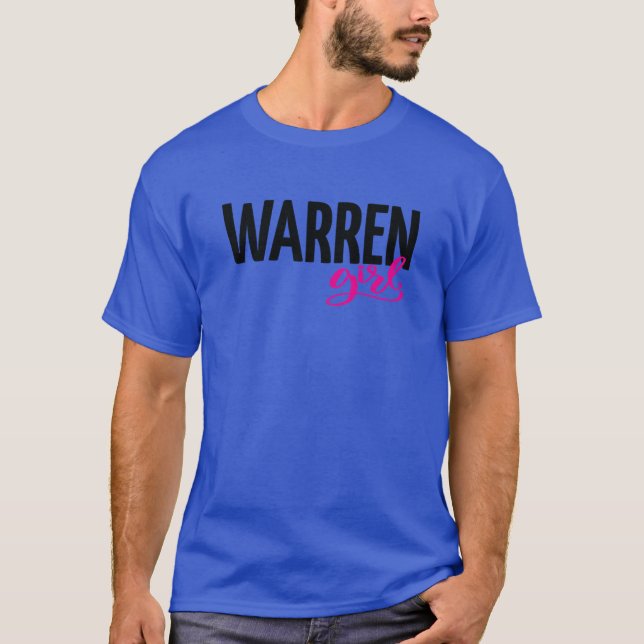 Camiseta Warren Girl Michigan Raised Me 1 (Frente)