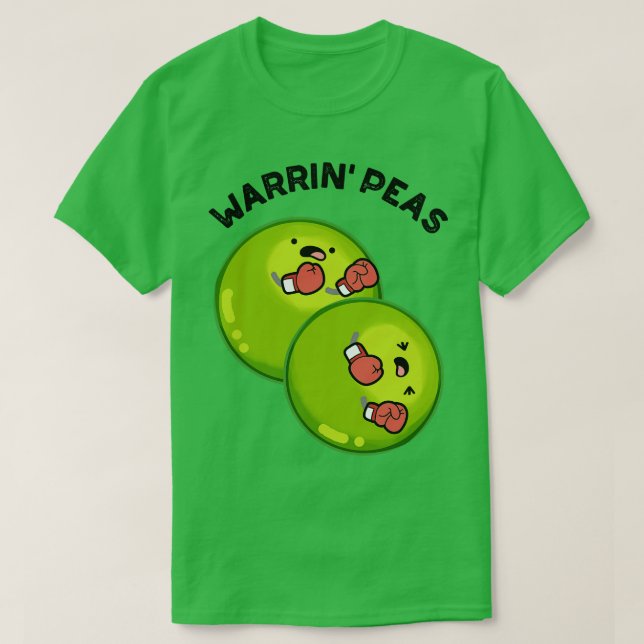 Camiseta Warren Peace Funny Pea Puns 1 (Frente do Design)