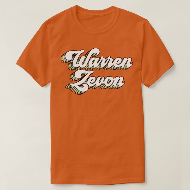 Camiseta Warren zevon (Frente do Design)