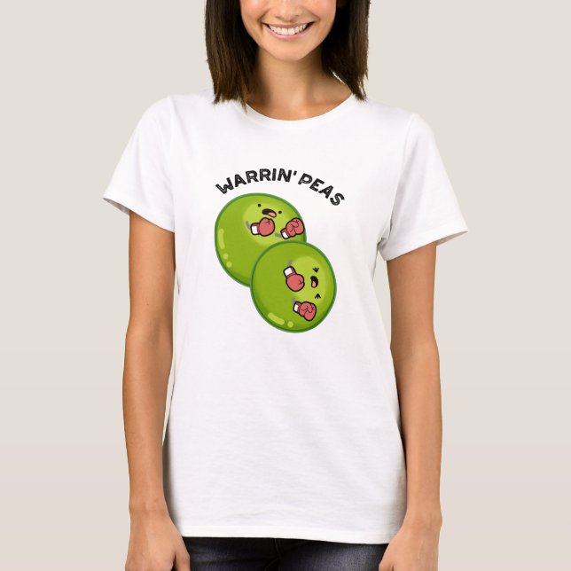 Camiseta Warrin Peace Funny Pea Pun (Frente)