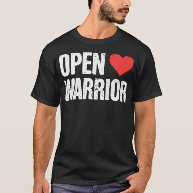 Camiseta Warrior - Recovery Open Heart Bypass Surgery  (Frente)
