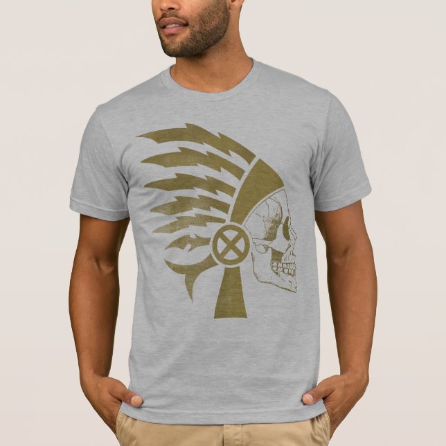 Camiseta Warrior Skull gold (Frente)