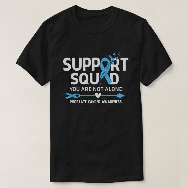 Camiseta Warrior Support Squad Prostate Cancer Awarness Fe (Frente do Design)