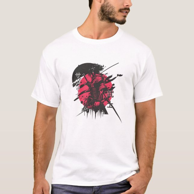 Camiseta "Warrior T-Shirt for Men – Fearless Graphic Tee  (Frente)