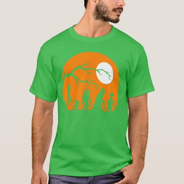 Camiseta Wars Trick Or Treat Halloween Silhouette (Frente)