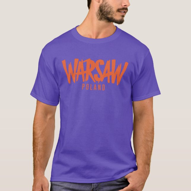 Camiseta Warsaw Poland Souvenir family (Frente)