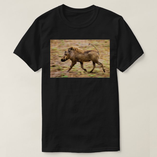 Camiseta WARTHOG Phacochoerus aethiopicus O sinal ca (Frente do Design)